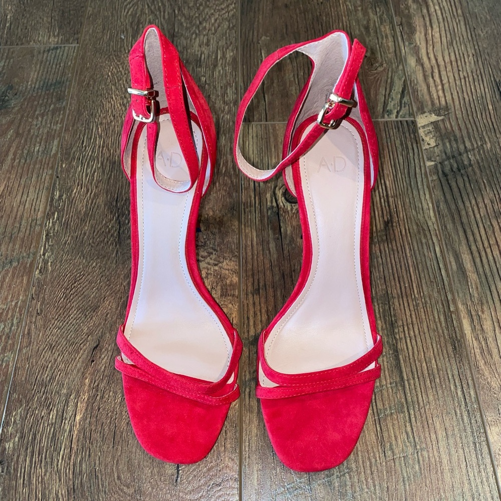 Red formal heels